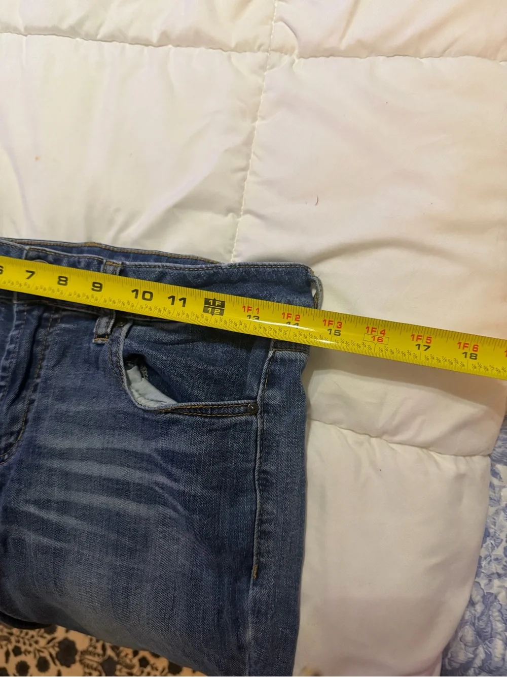 refuge Light Blue Skinny Jeans with Faded Whisker Detailing